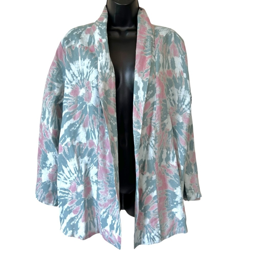 Bellambra Tie Dye Linen Blazer